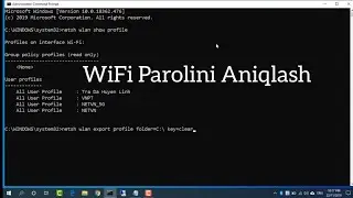 WiFi Parolini Aniqlash #Dasturlash#Python#Cmd