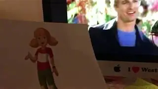 Penny Hides From the Columbia Tristar Home Entertainment Logo Then Reacts to a Movie Trailer
