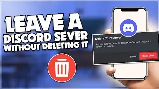 How to leave a discord server you made without deleting it | TECH ON |