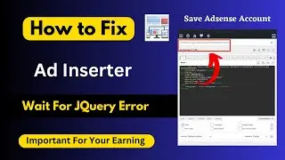 How to Fix Ad Inserter Error | How to Fix legacy javascript code used Error in ad inserter 2023