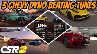 CSR 2 | 3 CHEVY DYNO BEATING TUNES | Win Every Live Race & Make Fast Money