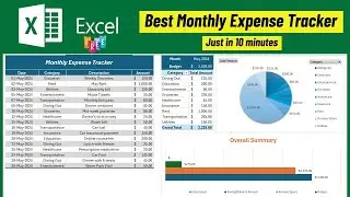Best Monthly Expense Tracker | Save Money with Excel Budget Tracker Template | Excel Tutorials