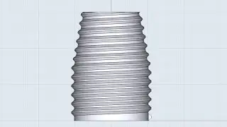 Tapered Thread Experiment in [ Shapr3D ]
