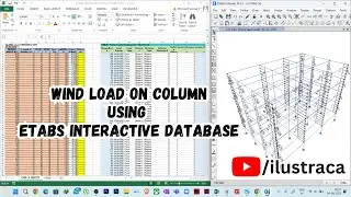 Wind Load on Column Easy Application- ETABS Interactive Database | Excel |ilustraca | Sandip Deb