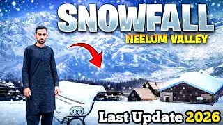 Neelum Valley's Magical Live Snowfall Experience! ❄️