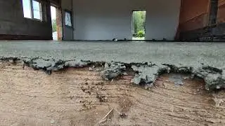 Пол в гараже, прием бетона! Часть 2.