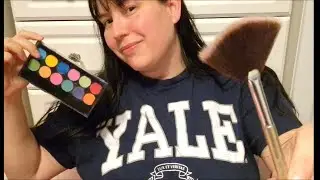 ASMR College Friend does your Make Up ... I try to do an American accent !!!
