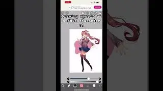 click on the related video for the full process!! #ddlc #drawing #animeart #dokidokimonika #reveal