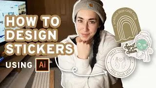 HOW I DESIGN STICKERS ON ADOBE ILLUSTRATOR | Wine and Design Ep