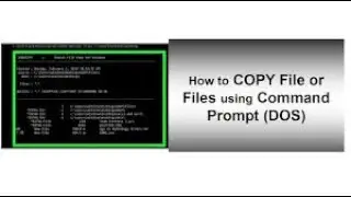 How to copy file using cmd command
