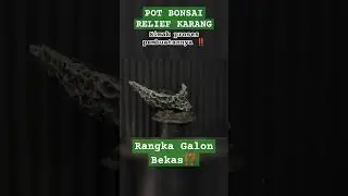 MEMBUAT POT BONSAI RELIEF KARANG DARI GALON BEKAS‼️