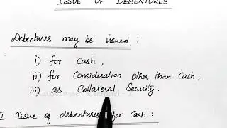 #1 Issue of Debentures | Introduction with Journal Entries | explained by kauserwise®