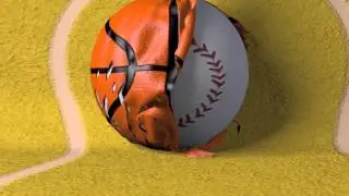 Cinema 4D sportsball peel transition by Henry Torbin
