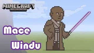 Minecraft: Pixel Art Tutorial and Showcase: Mace Windu (Star Wars)