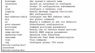 CCNA - Context Sensitive Help and Command Syntax Check