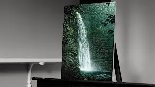Painting a Waterfall in a Misty Forest with Acrylics - Paint with Ryan