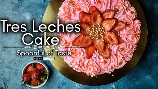 Tres Leche Strawberry Cake | 3 Milk Cake | Strawberry 3 milk cake | Dulce de Leche | Chiffon cake