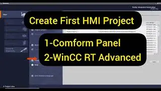 Create First HMI Project in TIA Portal | Siemens WinCC RT Advanced