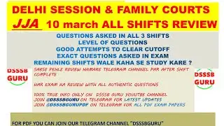 JJA review with questions asked #dsssbguru #jjaexam #jjadelhiexamreview #dsssbexam  #dsssbexamupdate