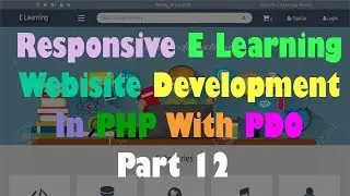 Responsive E Learning Website Development In PHP With PDO Part 12 Update Sub Category In Admin Panel
