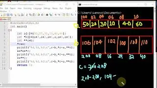 Pointers in C : Example 10