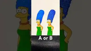 Which is Your favorite? A or B? 💙✨ #artwork #shorts #critive #diy #handmade