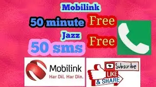 Mobilink jazz free 50 minute + 50 SMS 100 % working