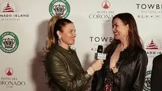 Amber Claire interviews Geena Davis at the Coronado Film Festival 2022