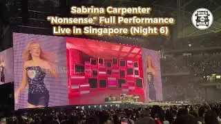 Sabrina Carpenter - NONSENSE (Full Performance) LIVE in SINGAPORE Taylor Swift The Eras Tour N6