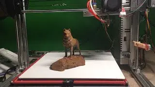 Michigan Tech Husky Statue 3D Print Timelapse | 3D Printing