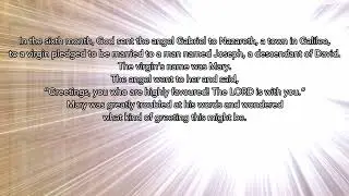 Day 18. Advent Calendar. Luke 1: 26 - 35.  (Advent Calendar Playlist 2021).