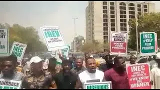 ongoing protest in Abuja #election #trending #nigeriaelection