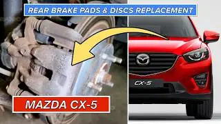 Rear Brake Pads and Discs Replacing MAZDA CX-5 (Rotors?) Step by Step