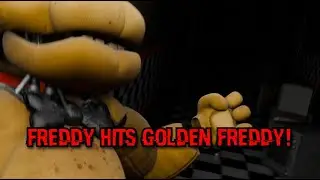 [FNAF/BLENDER] Freddy hits Golden Freddy as hard as he can | Short Animation