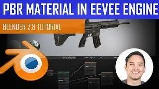 Blender 2.8 Tutorial - How to Apply PBR Textures in Eevee