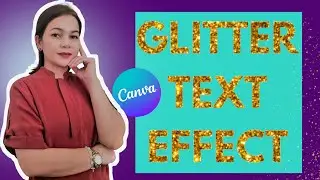 HOW TO CREATE ✨GLITTER TEXT EFFECT✨| CANVA TUTORIAL | AVITHERESETALK