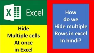 Hide multiple rows in excel | Excel hide shortcut | 