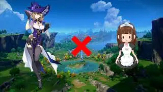 Genshin Impact Characters as Maids | Part 2 | Genshin Fashion #genshinimpact #lisa #navia