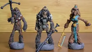 Wookiee - Chewbacca and Campaign - Plasticine Figures - Star Wars