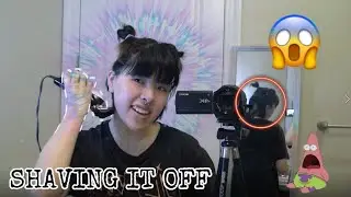 shaving the back of my head because im losing it (chaotic)
