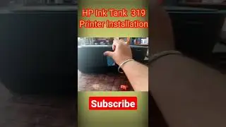 HP ink tank 319 installation #shorts #short #hp