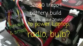 Diy for a friend 32650 lifepo4 battery with balancer and bms and testing to radio and laptop