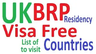 VISA FREE Countries with UK visa | UK BRP VISA free Countries | UK Visitor Visa Travel Visa Free