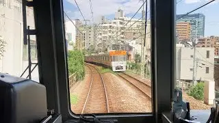 京王井の頭線前面展望　吉祥寺→渋谷　＜Cabview Japanrail KEIO Inokashira Line Kichil\joji → Shibuya＞