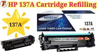 HP 137a toner cartridge refilling || HP m208dw, m132dwc, m233dw printer cartridge refilling