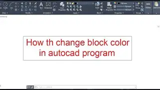 How to change blocks color in autocad program