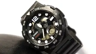 Casio AEQ-100W-1AV '3D Dial' Watch