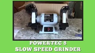 Powertec 8 Slow Speed Bench Grinder unboxing