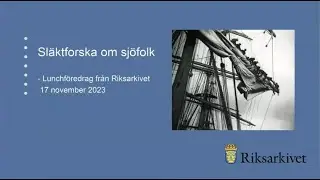 Släktforska om sjöfolk