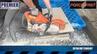 PORCA-FAST How to cut hard exterior porcelain paving tiles